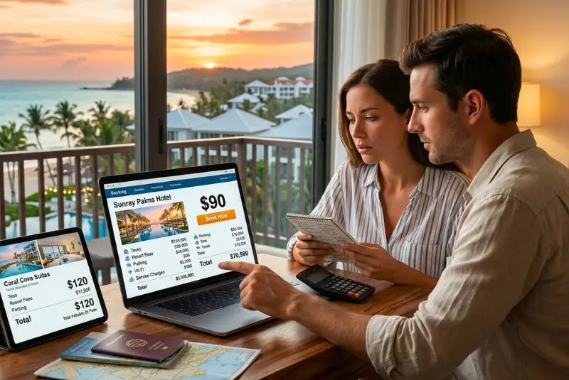 compare the total price — not just the nightly rate