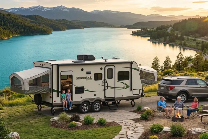 flagstaff shamrock hybrid travel trailers