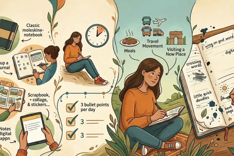 how to start a travel journal (step-by-step)