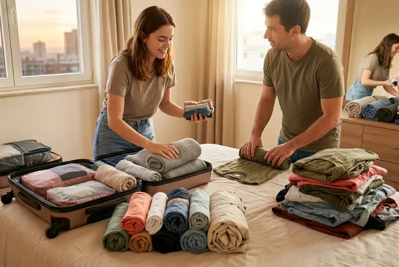 roll clothes instead of folding