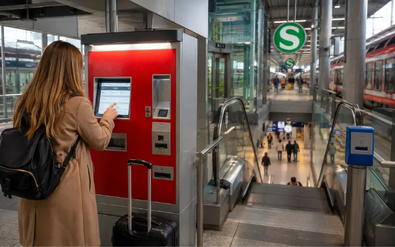 finding the platform and buying the right ticket