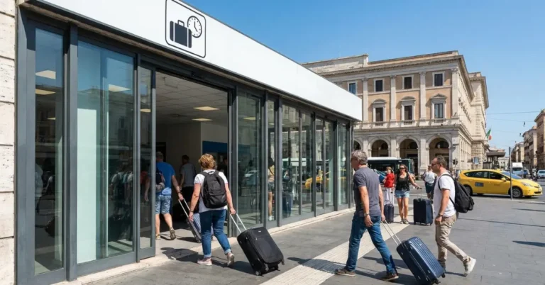 is there any luggage storage options near rome termini station