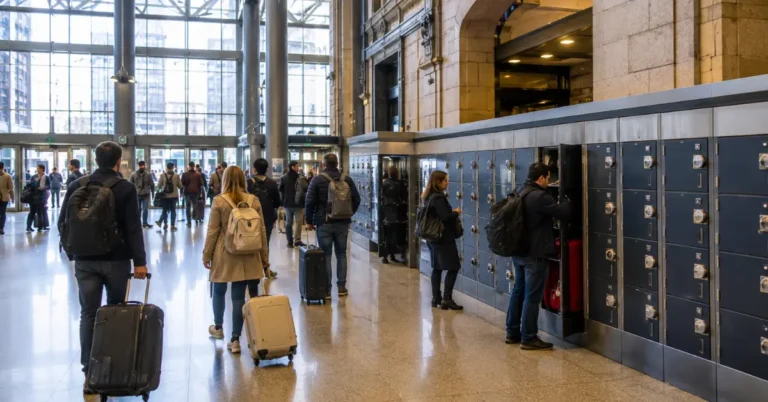 is there luggage storage at boston south station