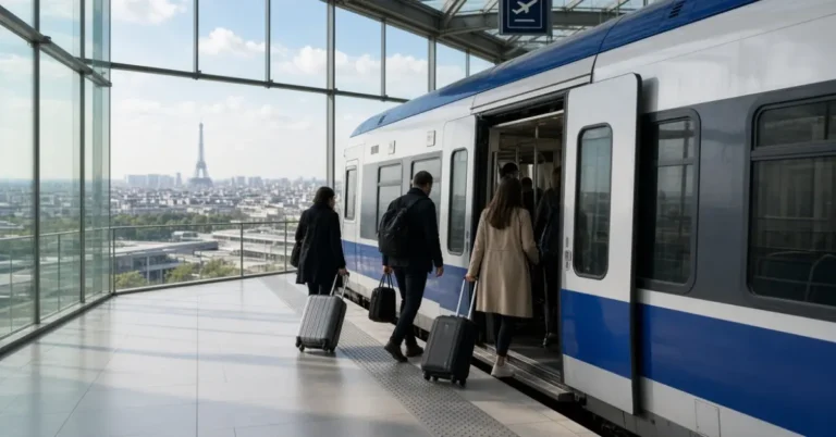 rer b from cdg to paris