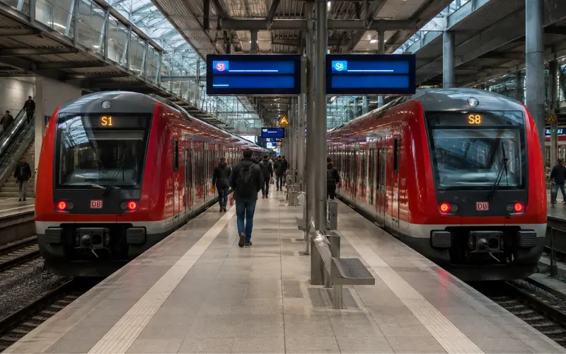 s1 vs s8 which train when heading to hauptbahnhof