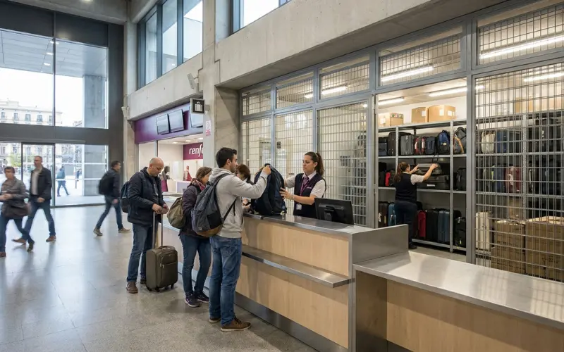 what is actually inside sants station