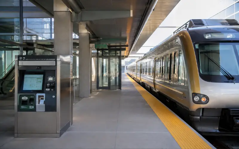 where to catch the up express at pearson airport