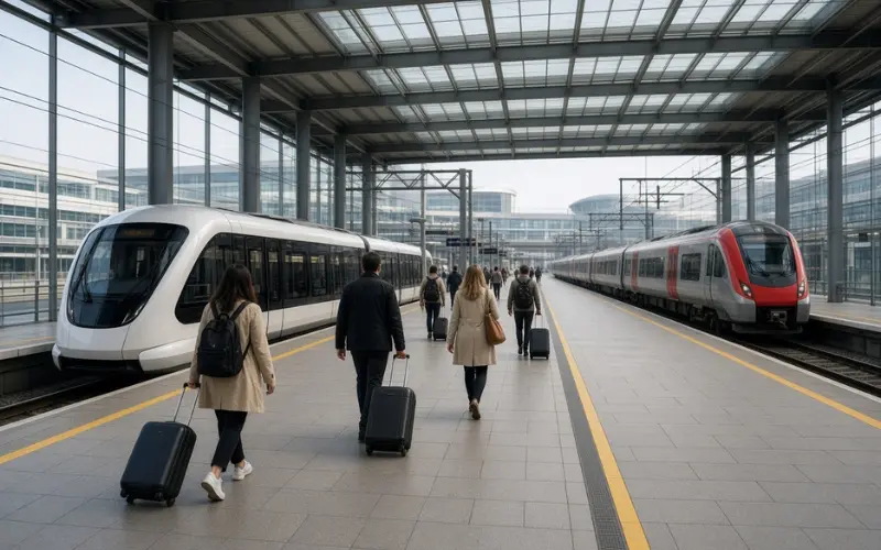 getting to the platform
